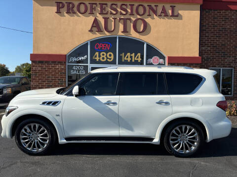 2015 Infiniti QX80 for sale at Professional Auto Sales & Service in Fort Wayne IN