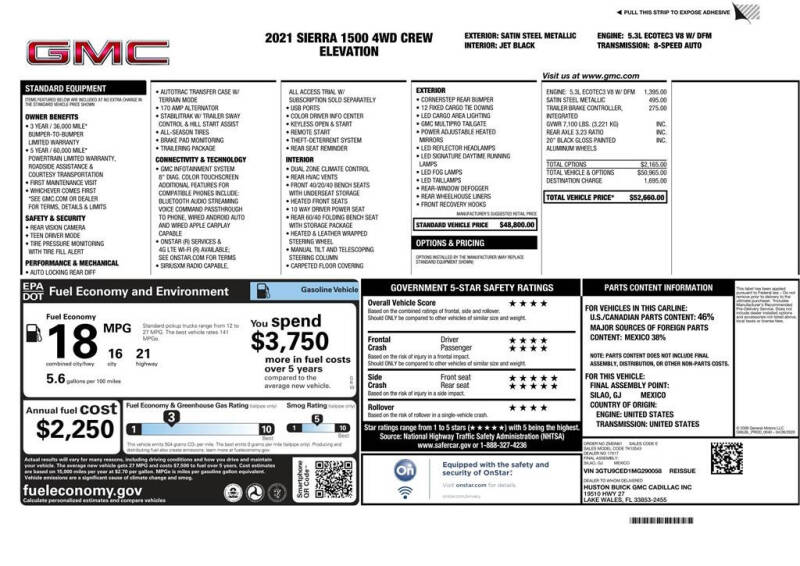 2021 GMC Sierra 1500