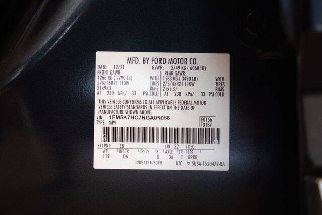 2022 Ford Explorer Platinum