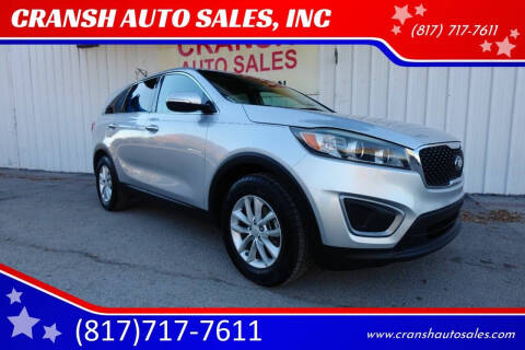 2016 Kia Sorento for sale at CRANSH AUTO SALES, INC in Arlington TX