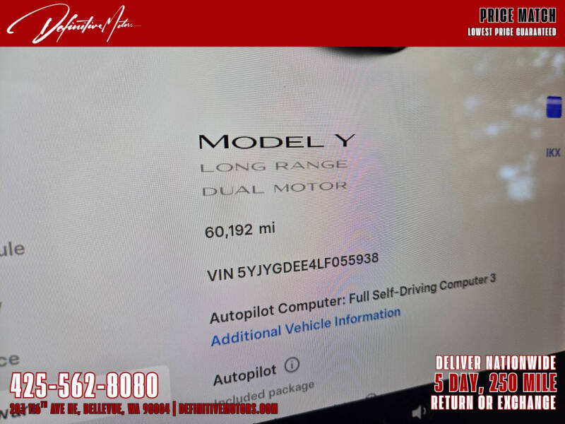 2020 Tesla Model Y Long Range