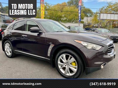 2012 Infiniti FX35 for sale at TD MOTOR LEASING LLC in Staten Island NY