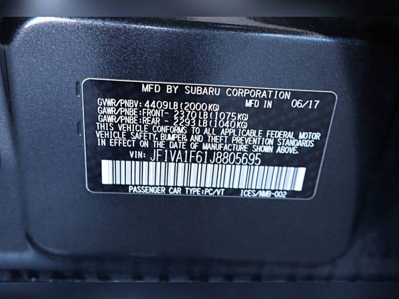 2018 Subaru WRX Limited