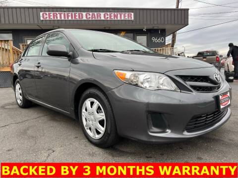 2013 Toyota Corolla for sale at CERTIFIED CAR CENTER in Fairfax VA