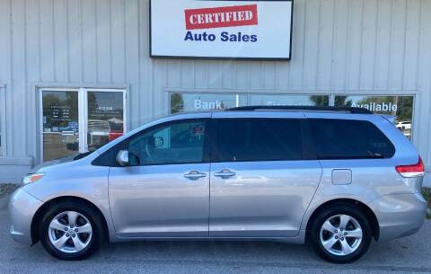 2012 Toyota Sienna for sale at Certified Auto Sales in Des Moines IA