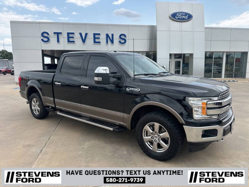 Used 2018 Ford F-150 Lariat with VIN 1FTFW1EG1JKE92581 for sale in Enid, OK