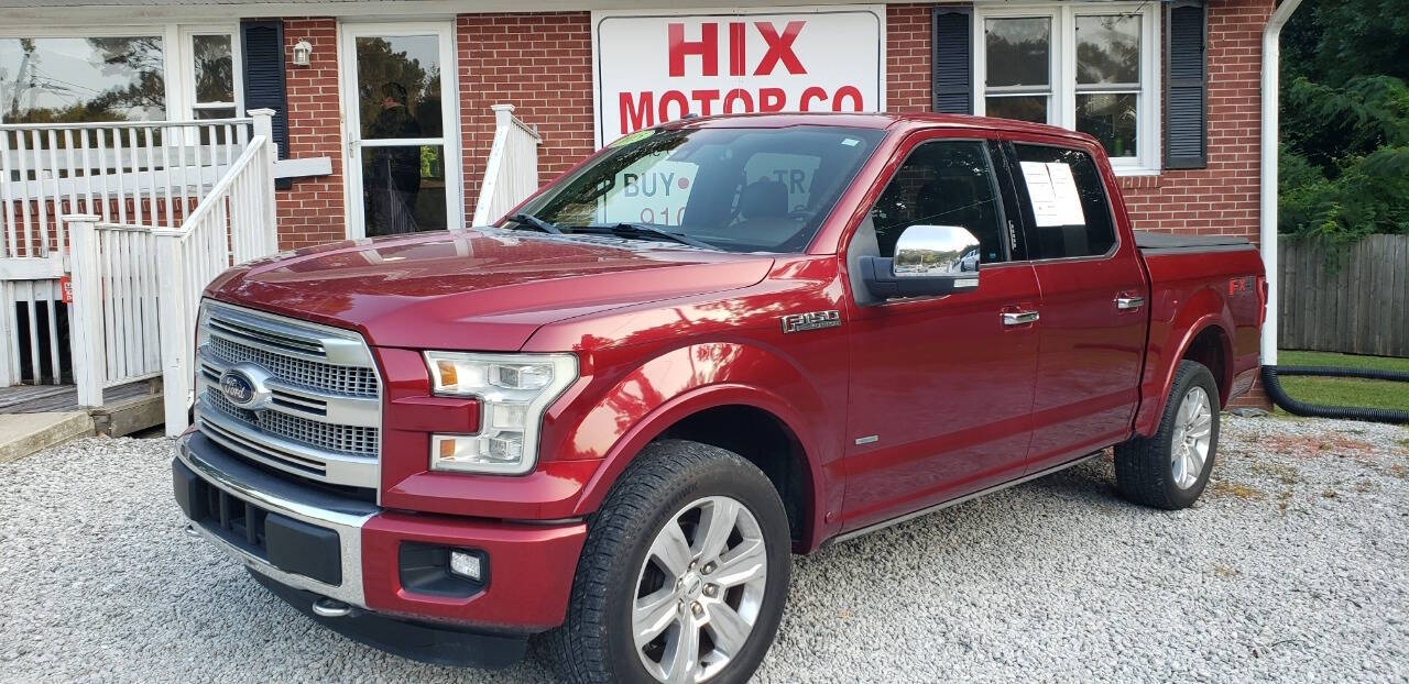 2015 Ford F-150 for sale at Hix Motor Co in Jacksonville, NC