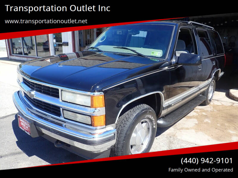 1999 Chevrolet Tahoe for sale at Transportation Outlet Inc in Eastlake OH