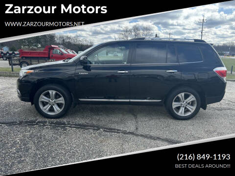 2013 Toyota Highlander for sale at Zarzour Motors in Chesterland OH