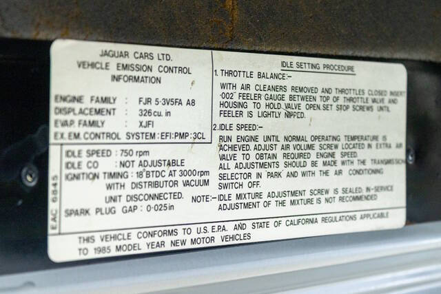 1985 Jaguar XJ-Series XJS