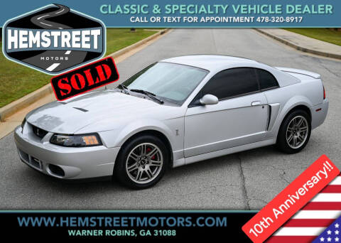 2003 Ford Mustang SVT Cobra for sale at Hemstreet Motors in Warner Robins GA