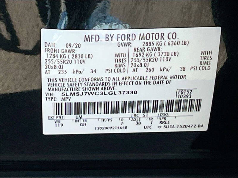 2020 Lincoln Aviator Reserve