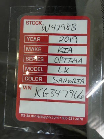 2019 Kia Optima