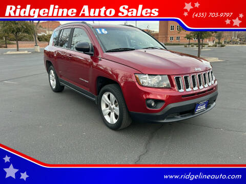 2016 Jeep Compass for sale at Ridgeline Auto Sales in Saint George UT