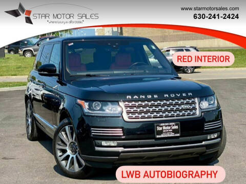 2017 Land Rover Range Rover for sale at Star Motor Sales in Downers Grove IL