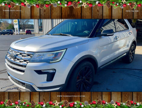 2018 Ford Explorer for sale at Vanns Auto Sales in Goldsboro NC