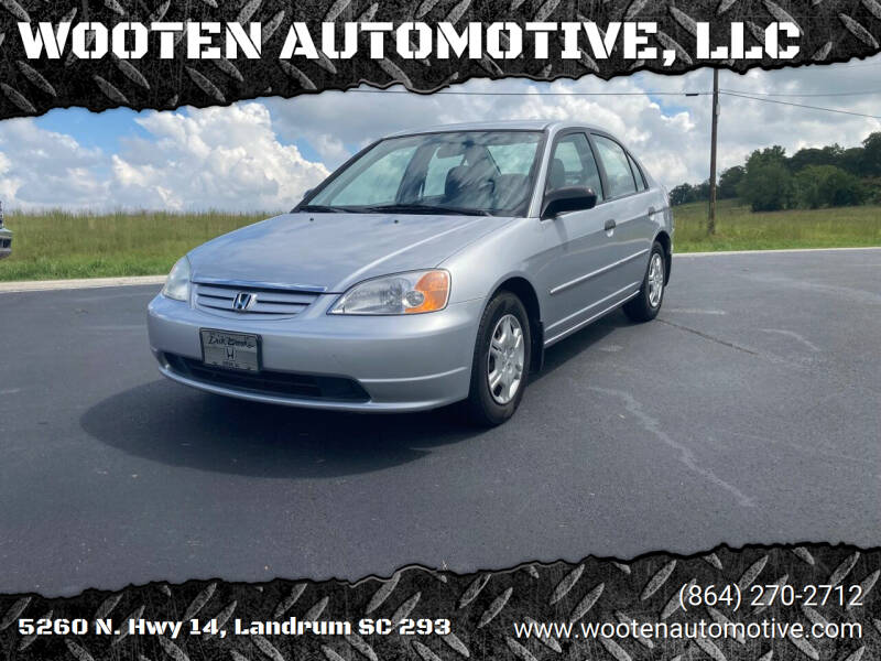 2001 Honda Civic for sale at WOOTEN AUTOMOTIVE, LLC in Landrum SC