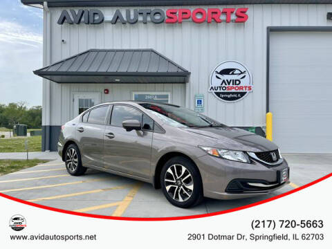 2015 Honda Civic for sale at AVID AUTOSPORTS in Springfield IL