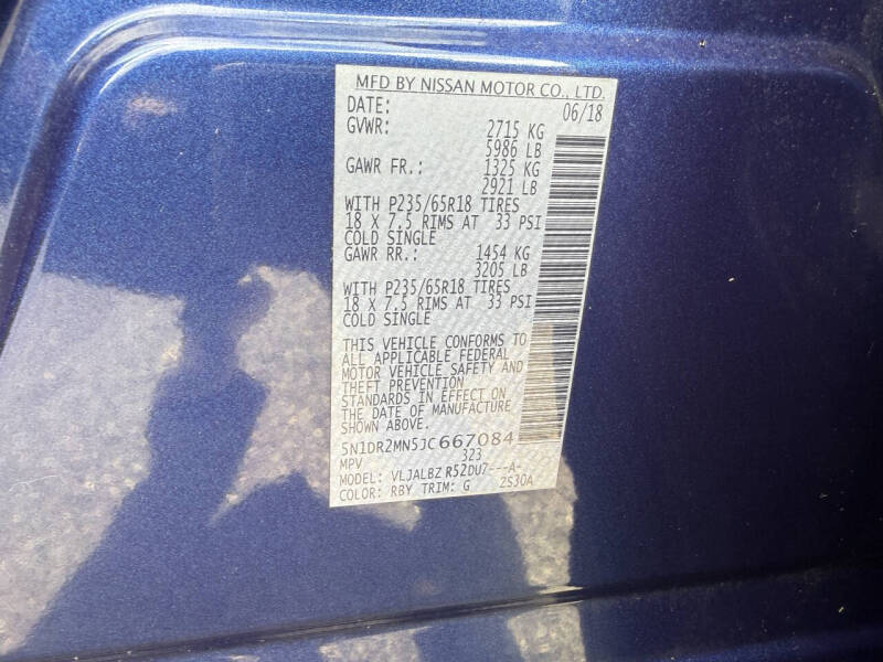 2018 Nissan Pathfinder S