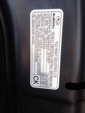 2015 Subaru Outback 2.5i Premium