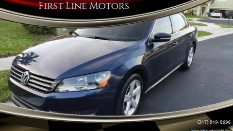 2013 Volkswagen Passat for sale at First Line Motors in Jamestown IN