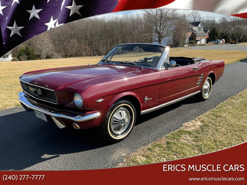 1966 Ford Mustang for sale at Erics Muscle Cars in Clarksburg MD
