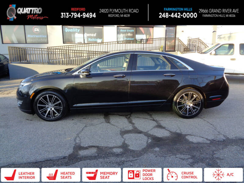 2013 Lincoln MKZ for sale at Quattro Motors 2 in Farmington Hills MI
