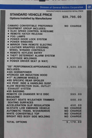 2002 Chevrolet Camaro Z28