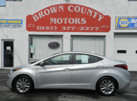 2015 Hyundai Elantra for sale at Brown County Motors in Russellville OH