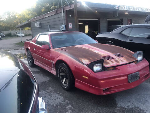 1986 Pontiac Firebird for sale at Texas Luxury Auto in Houston TX