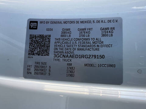 2024 Chevrolet Silverado 1500 Work Truck