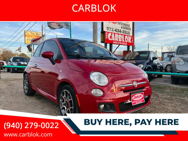2012 FIAT 500 for sale at CARBLOK in Lewisville TX