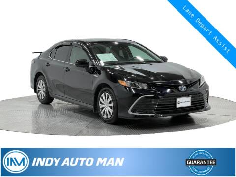 2021 Toyota Camry Hybrid for sale at INDY AUTO MAN in Indianapolis IN