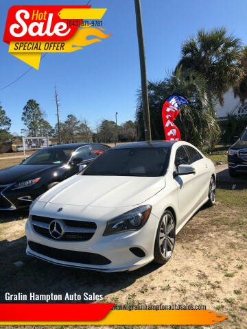 2018 Mercedes-Benz CLA for sale at Gralin Hampton Auto Sales in Summerville SC