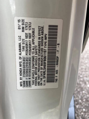 2015 Honda Odyssey EX-L