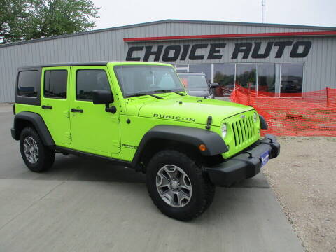 2016 Jeep Wrangler Unlimited for sale at Choice Auto in Carroll IA