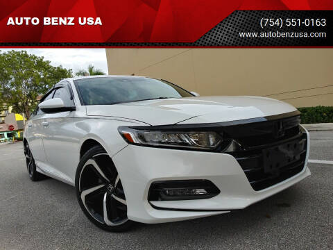 2018 Honda Accord for sale at AUTO BENZ USA in Fort Lauderdale FL