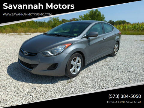 2013 Hyundai Elantra for sale at Savannah Motors in Elsberry MO