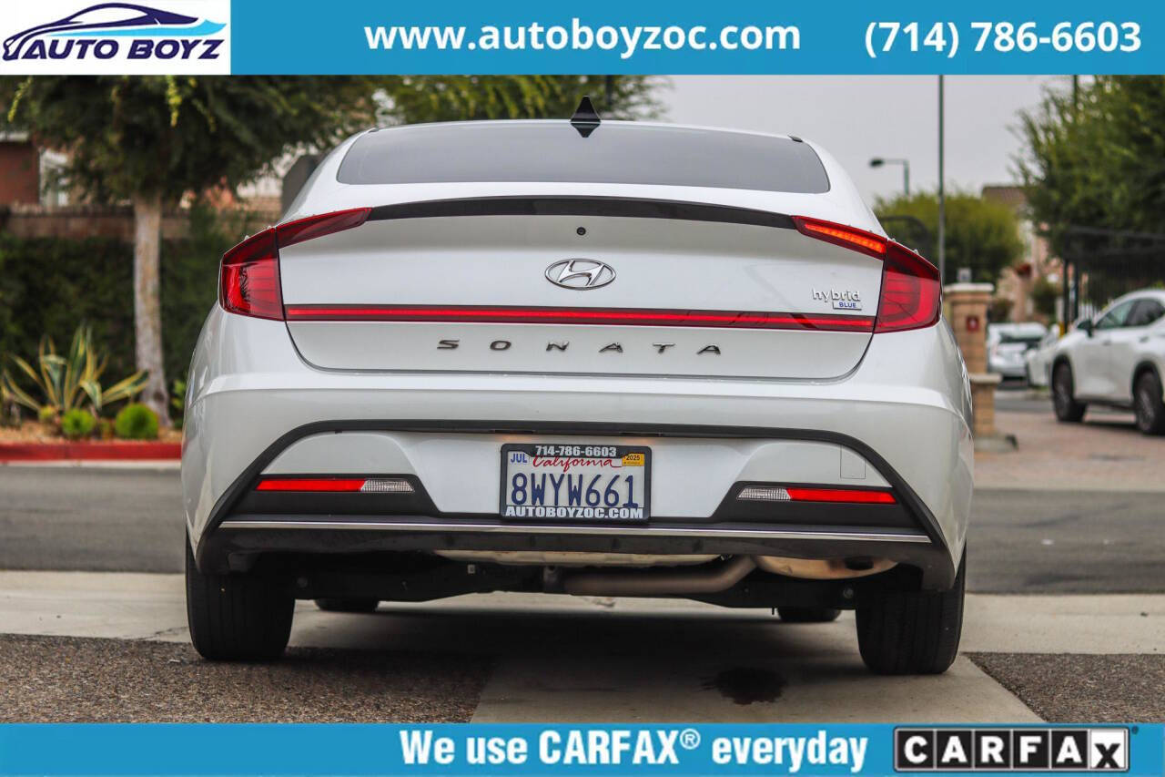 2021 Hyundai SONATA Hybrid for sale at Auto Boyz in Garden Grove, CA