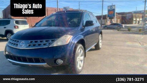 2007 Nissan Murano for sale at Thiago's Auto Sales in High Point NC