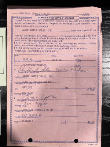 2000 Pontiac Trans  Am