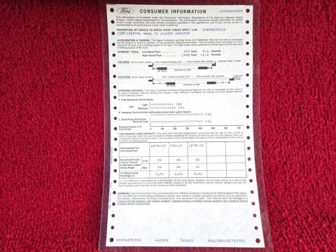 1976 Lincoln Mark IV