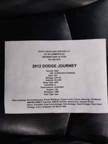 2012 Dodge Journey R/T