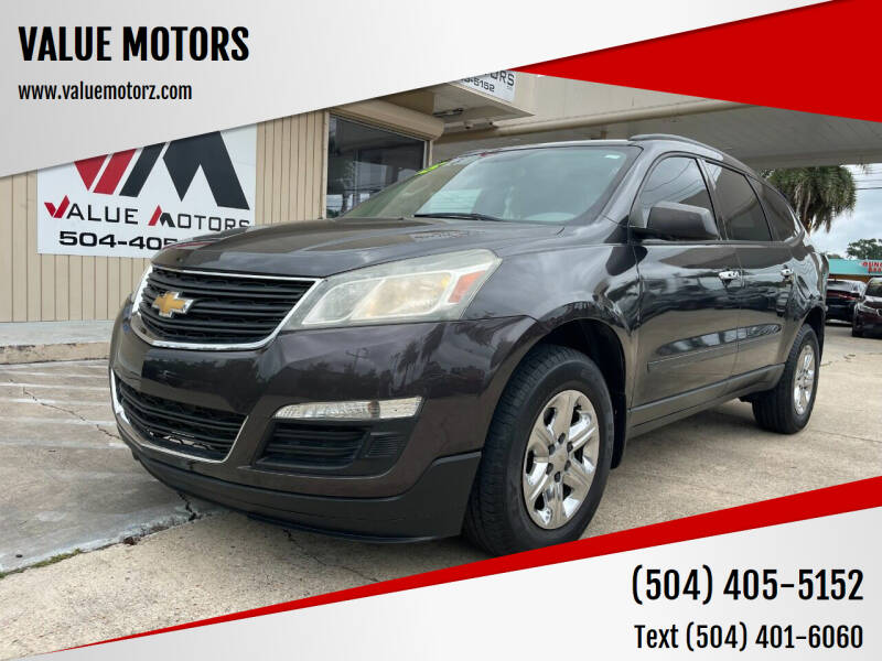 2015 Chevrolet Traverse for sale at VALUE MOTORS in Kenner LA
