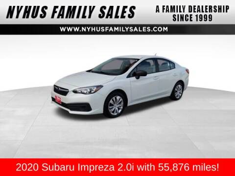 2020 Subaru Impreza for sale at Nyhus Family Sales in Perham MN