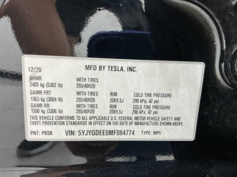 2021 Tesla Model Y Long Range