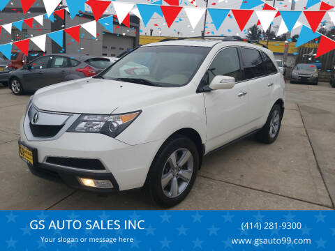 2012 Acura MDX for sale at GS AUTO SALES INC in Milwaukee WI