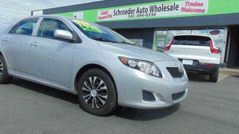2009 Toyota Corolla for sale at Schroeder Auto Wholesale in Medford OR