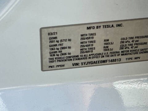 2021 Tesla Model Y Long Range
