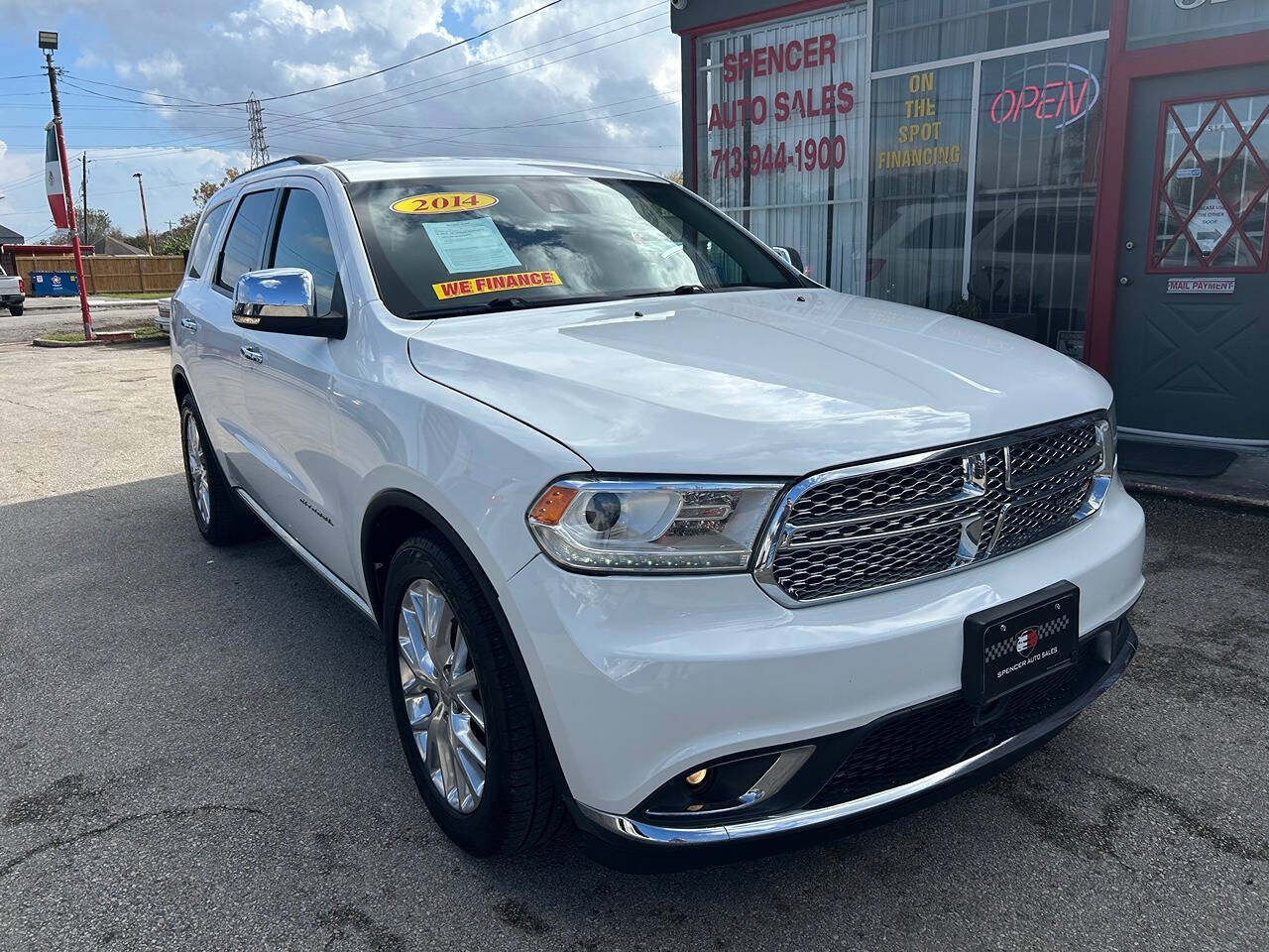 2014 Dodge Durango for sale at SPENCER AUTO SALES in South Houston, TX